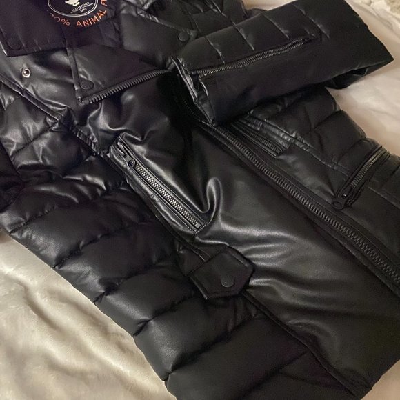 Save The Duck Faux Leather, XS Moto Jacket - Picture 12 of 12